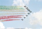 Les Frecce Tricolori, par grand beau temps !