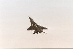 MiG 29 Fulcrum, mais pas allemand... Je ne sais plus, d&eacute;sol&eacute; !