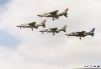 Une petite formation, avec l'avion aux couleurs de la 11i&egrave;me escadrille